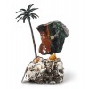 Купить Часы «Пальмовый рай» из яшмы с бронзой с нанесением логотипа