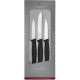 Купить Набор кухонных ножей Victorinox Swiss Classic Paring, черный с нанесением логотипа