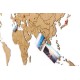 Купить Деревянная карта мира World Map True Puzzle Small, коричневая с нанесением логотипа