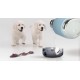 Купить Термос Dog Bowl с миской для питомца, голубой с нанесением логотипа