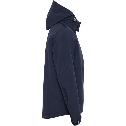 Купить Куртка мужская Hooded Softshell темно-синяя с нанесением логотипа