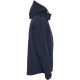 Купить Куртка мужская Hooded Softshell темно-синяя с нанесением логотипа