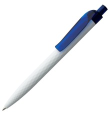 Ручка шариковая Prodir QS01 PMT-T, бело-синяя