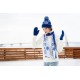 Купить Набор Snow Fashion, синий (василек) с нанесением логотипа