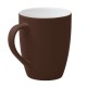 Купить Кружка Good Morning c покрытием софт-тач, коричневая с нанесением логотипа
