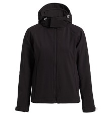 Куртка женская Hooded Softshell черная