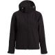Купить Куртка женская Hooded Softshell черная с нанесением логотипа