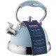 Купить Чайник со свистком Living, голубой с нанесением логотипа