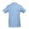 Купить Футболка мужская с контрастной отделкой MADISON 170, голубой/белый с нанесением логотипа