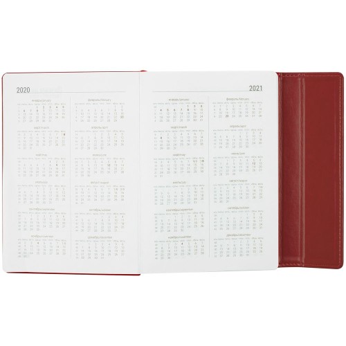 Купить Ежедневник Flap, ver.2, недатированный, красный с нанесением логотипа