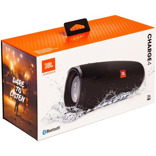 Купить Беспроводная колонка JBL Charge 4, черная с нанесением логотипа Купить Беспроводная колонка JBL Charge 4, черная с нанесением логотипа