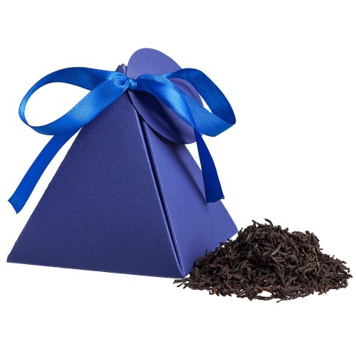 Купить Чай Breakfast Tea в пирамидке, синий с нанесением логотипа