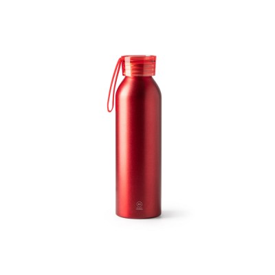 Купить Бутылка LEWIK из переработанного алюминия, 600 мл, красный с нанесением логотипа