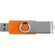 Купить Флеш-карта USB 2.0 32 Gb Квебек, оранжевый с нанесением логотипа