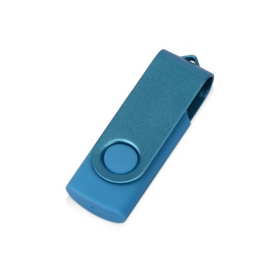 Купить Флеш-карта USB 2.0 8 Gb Квебек Solid, голубой с нанесением