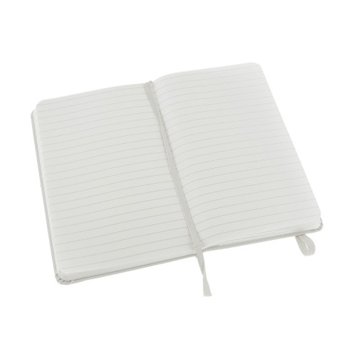 Купить Записная книжка Moleskine Classic (в линейку) в твердой обложке, Pocket (9x14см), белый с нанесением логотипа