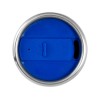 Купить Термостакан Bezel, серебристый/синий с нанесением логотипа
