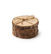 Набор PINEA из 4 подставок из сосны, натуральный