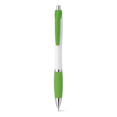 Купить DARBY. Шариковая ручка с противоскользящим покрытием, Светло-зеленый с нанесением логотипа