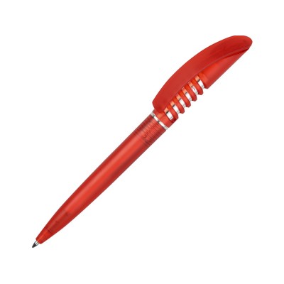 Купить Ручка шариковая Серпантин красная с нанесением логотипа