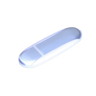 Купить Флешка 3.0 промо овальной формы, 64 Гб, серебристый/прозрачный с нанесением