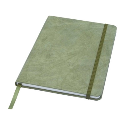 Купить Блокнот Breccia, формат А5, с листами из каменной бумаги, зеленый с нанесением