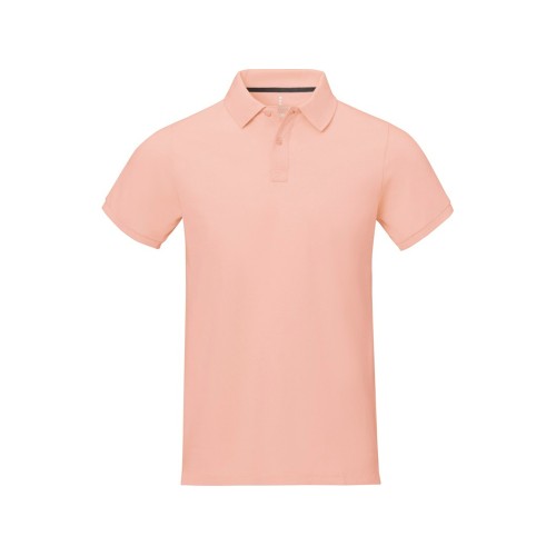 Купить Calgary мужская футболка-поло с коротким рукавом, pale blush pink с нанесением логотипа