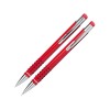 Купить Набор Онтарио: ручка шариковая, карандаш механический, красный/серебристый с нанесением логотипа