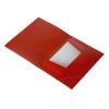 Купить Папка формата А4 на резинке, красный с нанесением логотипа