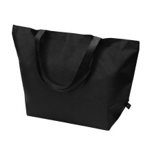 Сумка Reviver с донной складкой из нетканого переработанного материала RPET, черный