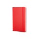 Купить Записная книжка Moleskine Classic (нелинованный) в твердой обложке, Large (13х21см), красный с нанесением логотипа