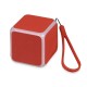 Купить Портативная колонка Cube с подсветкой, красный с нанесением логотипа