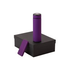 Подарочный набор с термосом и повербанком С2, фиолетовый