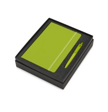 Подарочный набор Vision Pro soft-touch с ручкой и блокнотом А5, зеленый