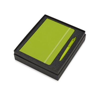Подарочный набор Vision Pro soft-touch с ручкой и блокнотом А5, зеленый