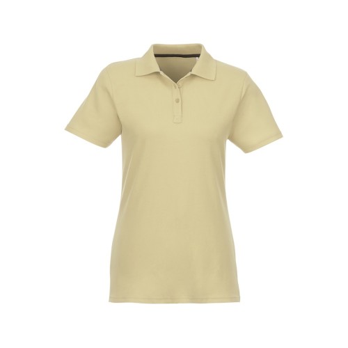 Купить Женское поло Helios с коротким рукавом, светло-серый с нанесением логотипа