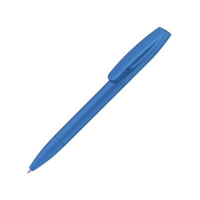 Купить Шариковая ручка из пластика Coral, голубой с нанесением логотипа