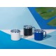 Купить Кружка стальная Alaska с крышкой слайдером, powder coating, белый (Р) с нанесением логотипа