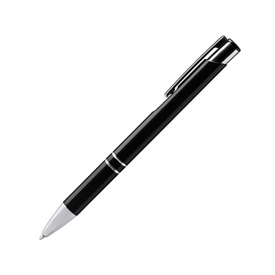 Купить Шариковая ручка SIMON из переработанного алюминия, черный с нанесением логотипа