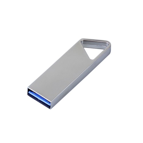 Купить USB 2.0-флешка на 16 Гб с мини чипом, компактный дизайн, отверстие треугольной формы для цепочки с нанесением логотипа