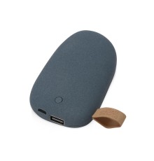 Внешний аккумулятор в форме камня Stone, 5200 mAh, серо-синий