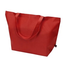 Сумка Reviver с донной складкой из нетканого переработанного материала RPET, красный