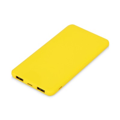 Купить Внешний аккумулятор Powerbank C1, 5000 mAh, желтый с нанесением логотипа