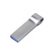 Купить USB 2.0-флешка на 128 Гб с мини чипом, компактный дизайн, боковое отверстие для цепочки с нанесением логотипа