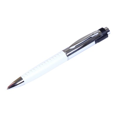 Купить Флешка в виде ручки с мини чипом, 64 Гб, белый/серебристый с нанесением