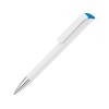 Купить Ручка шариковая UMA EFFECT SI, белый/синий с нанесением логотипа