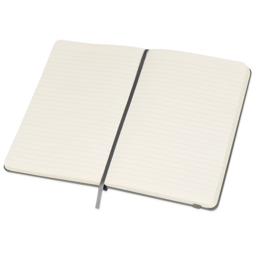 Купить Записная книжка Moleskine Classic (в линейку) в твердой обложке, Medium (11,5x18 см), серый с нанесением логотипа