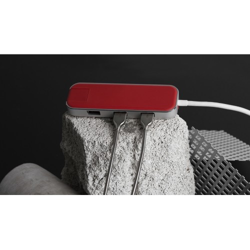 Купить Хаб USB Rombica Type-C Chronos Red с нанесением логотипа