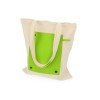 Купить Складная хлопковая сумка для шопинга Gross с карманом, зеленое яблоко с нанесением логотипа