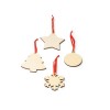 Купить Деревянное новогоднее украшение JINGLE, звезда, натуральный с нанесением логотипа